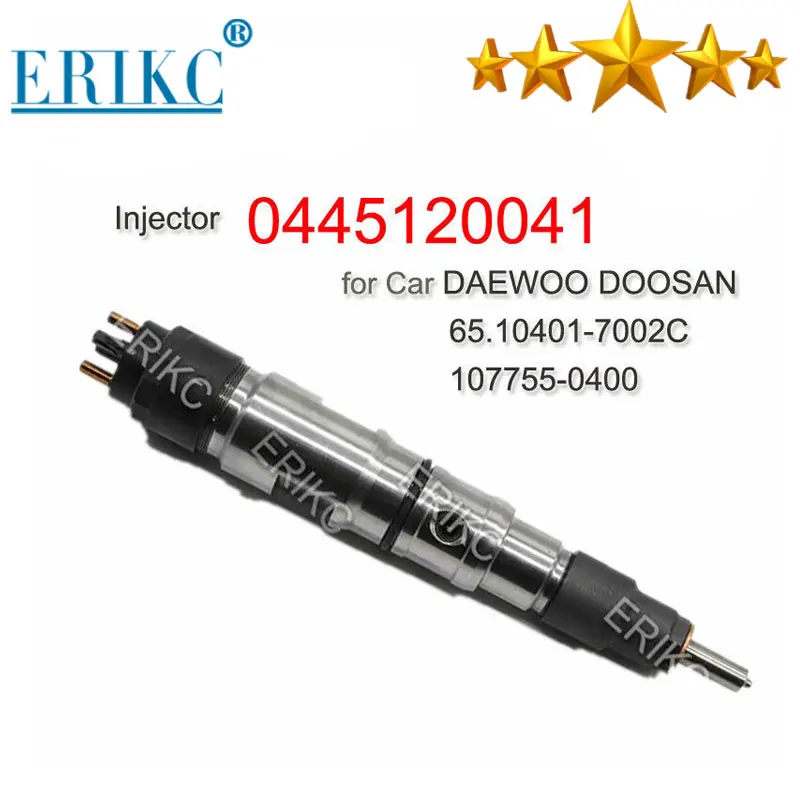 

0445120041 Genuine Diesel CR Fuel Nozzle Injector 0 445 120 041 for Bosch DAEWOO DOOSAN 65.10401-7002C 107755-0400 0445 120 041