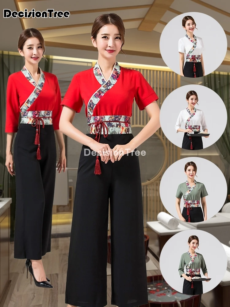 2024 women uniform for beauty salon sauna foot bath beautician clothing massage clothing beauty salon work clothes spa uniform