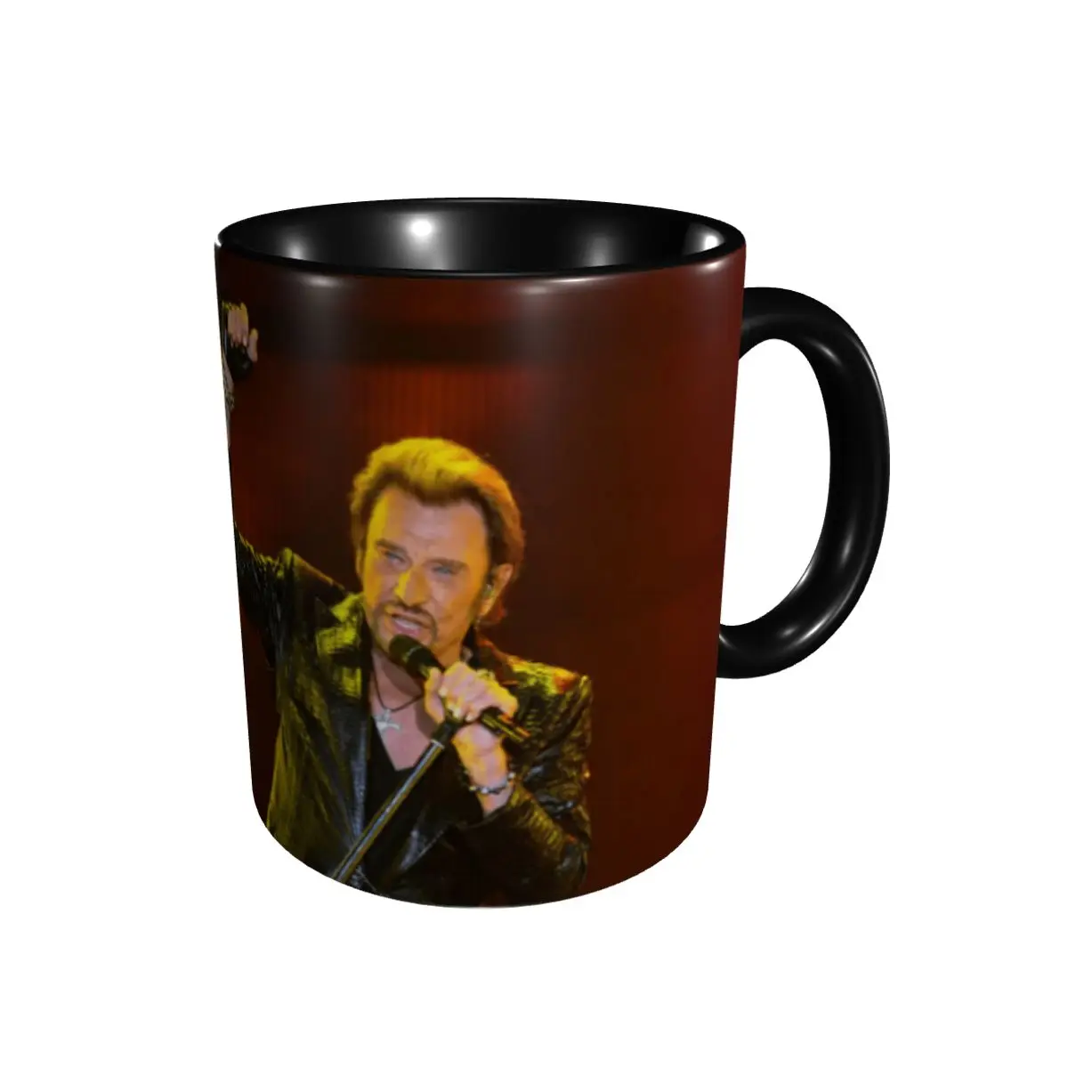 Promo Johnny And Hallyday(3) Mugs Top Quality Cups Mugs Print Humor Graphic R337 Case tea cups