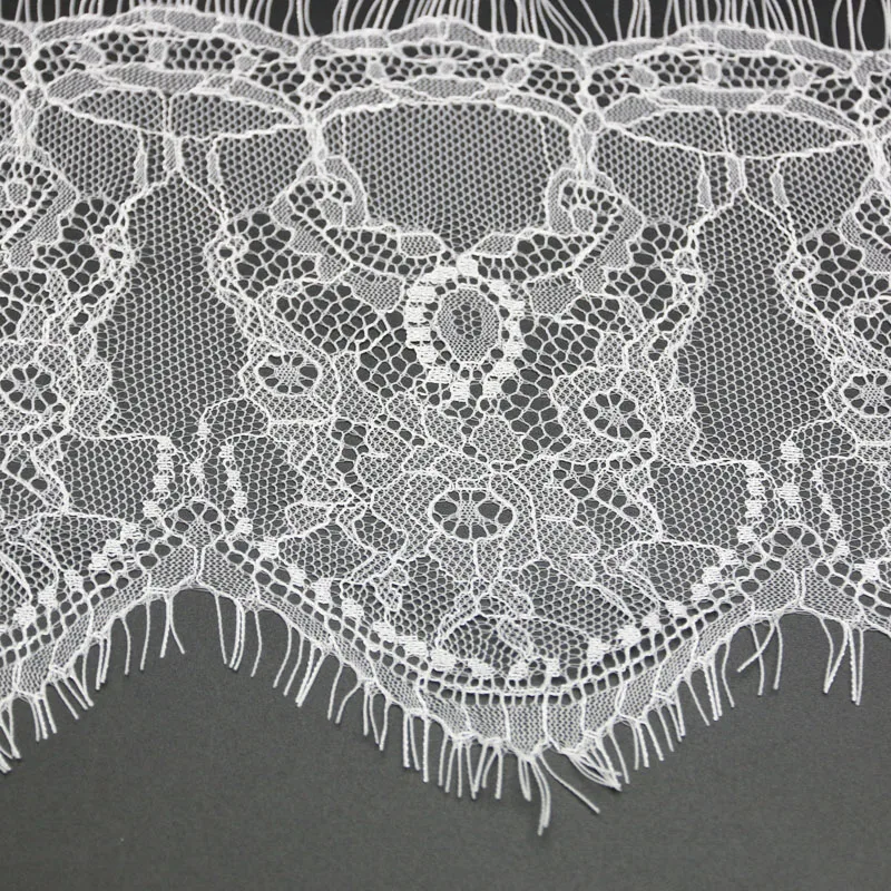 (3 meters/lot) 140mm White Black lace fabric Webbing Clothing Accessories lace material Handmade