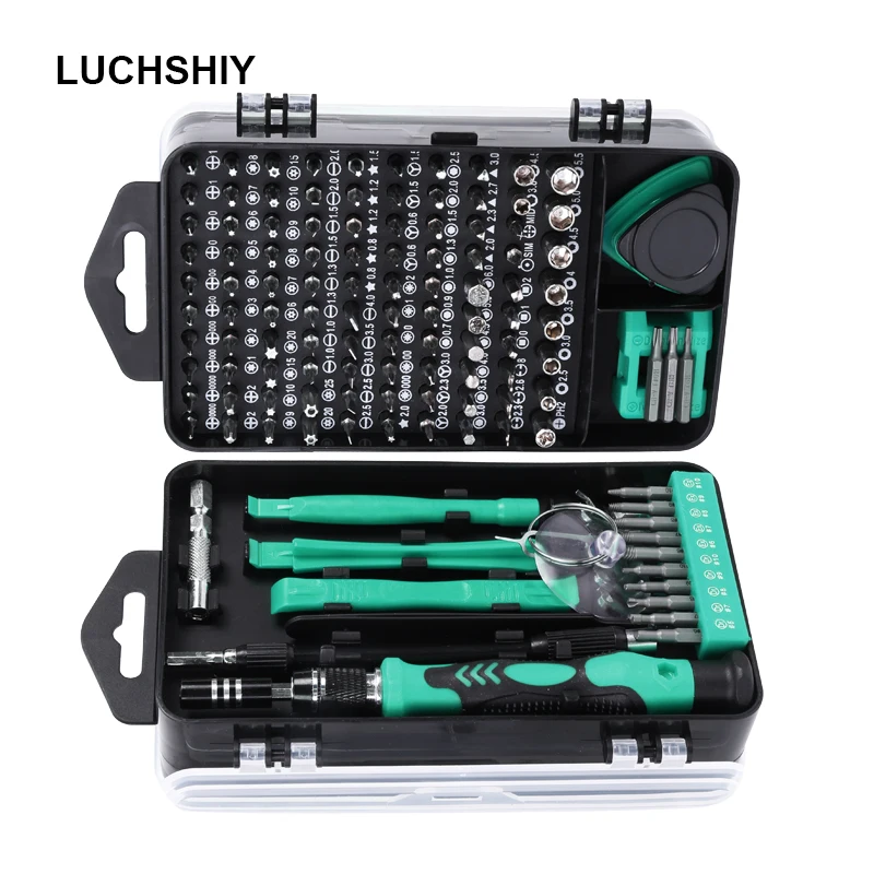 Precision Screwdriver Set 138/135/115 In 1 Mini Screwdriver Set Magnetic Torx Phillips Screw Bits Repair Phone PC Hand Tools Kit