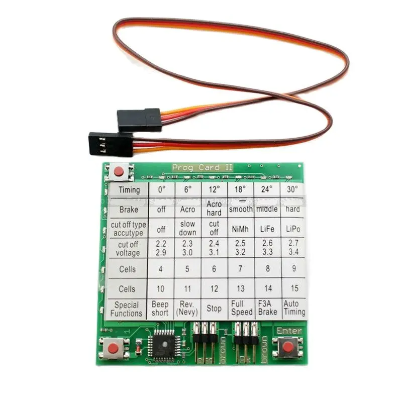 RC Helicopter ESC programming card for GARTT YPG Hobbyking YEP ESC