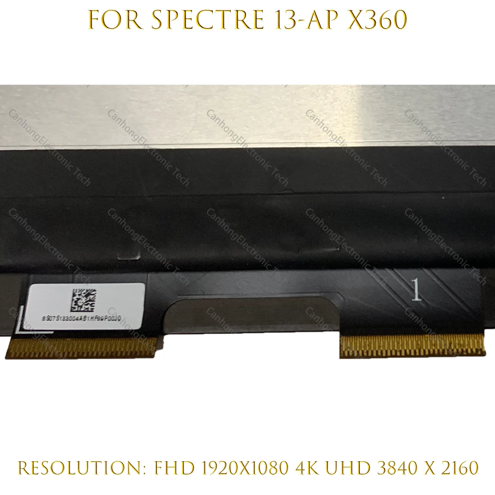 Imagem -04 - Lcd Touch Screen Digitador Substituição Assembly hp Spectre X360 Laptops 13 ap 13-ap0003np L303511j1 133 Pol
