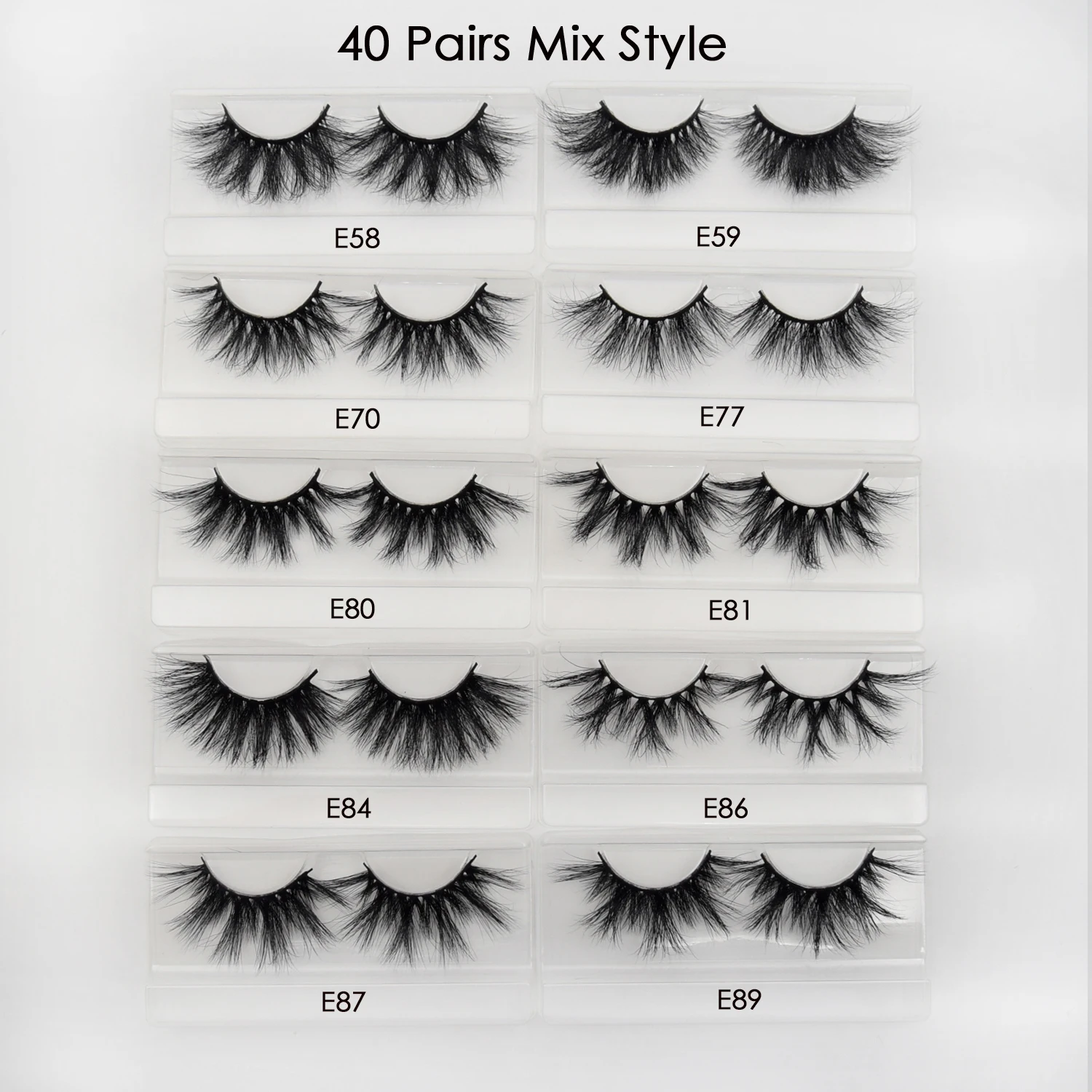 30 pairs/pack visofree eyelashes with tray no box wholesale 3d mink lashes makeup mink eyelashes handmade crisscross lash cilios