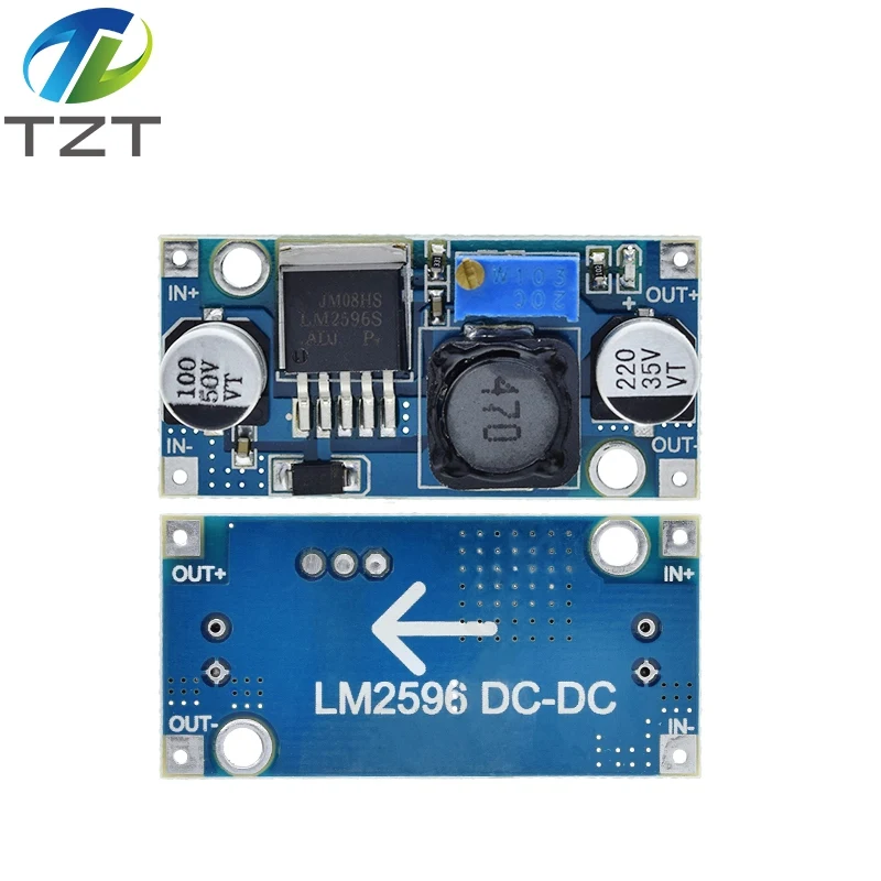 Ultra pequeno lm2596 módulo de fonte de alimentação dc/dc buck 3a ajustável buck módulo regulador ultra lm2596s 24v interruptor 12v 5v 3v