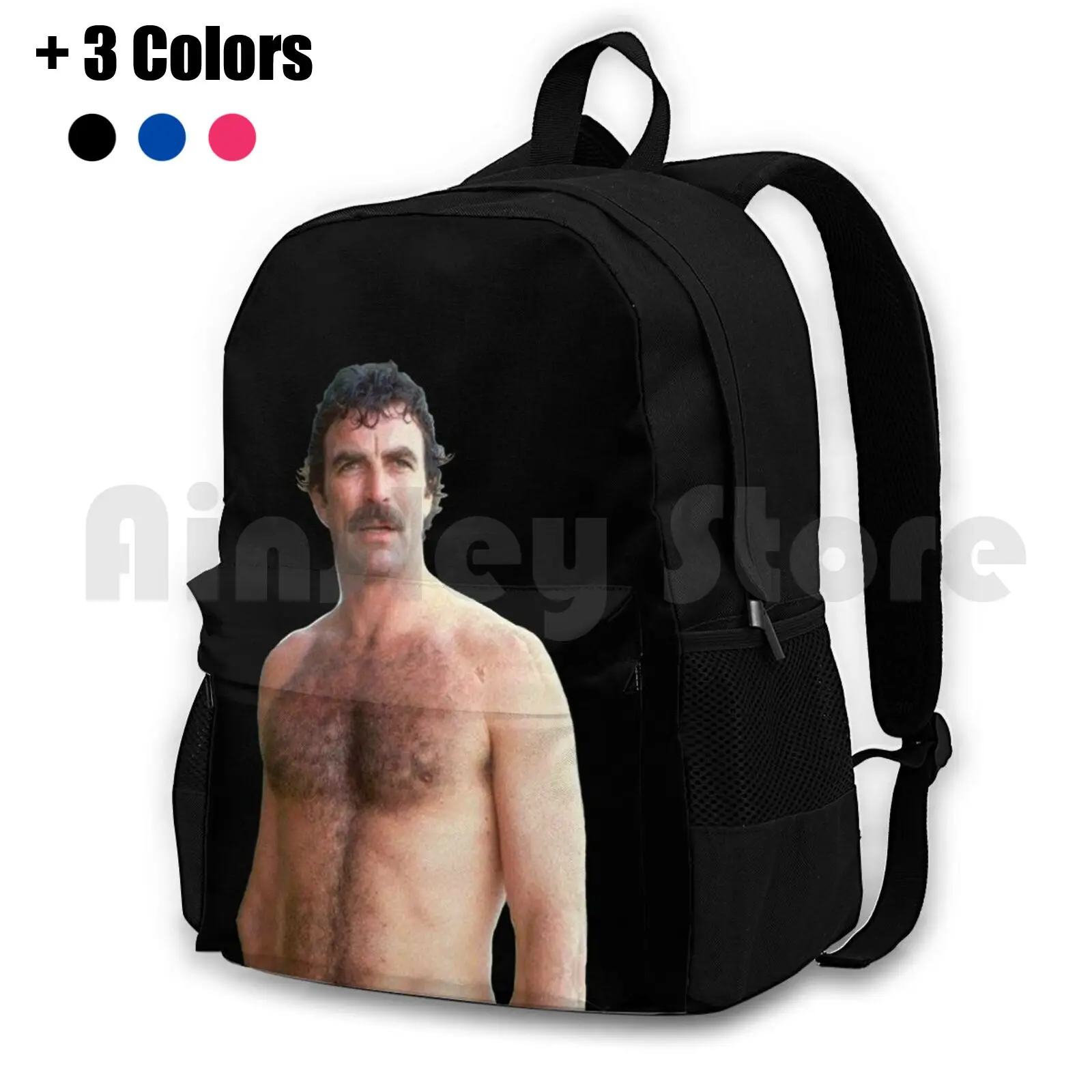 Tom Selleck Outdoor Hiking Backpack Riding Climbing Sports Bag Man Manly Tom Selleck Friends Actor Pi Cool Guy Sexy Nature