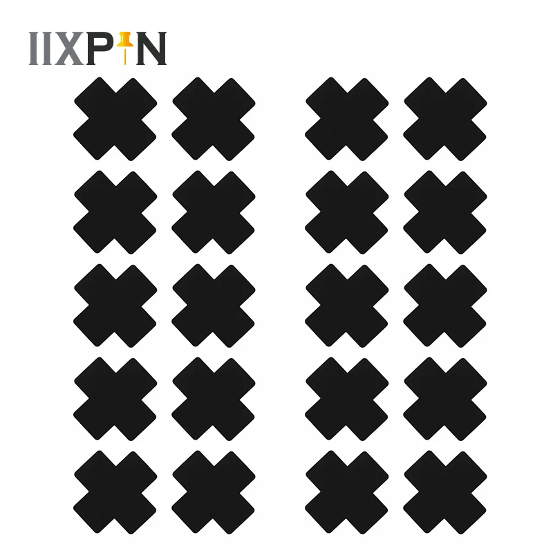 

20pcs Black Women Cross Shape Self-Adhesive Disposable Satin Nipple Cover Breast Pasties Stickers for strapless Clothes
