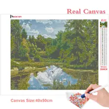Diamond Painting Kit with Landscape and Swan #3