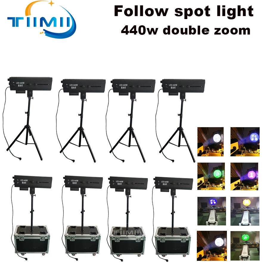 

Led follow Spot Light 440w/880w Wedding Decoration Stage Lighting Double Zoom Led Following Spot Light Stage Professional