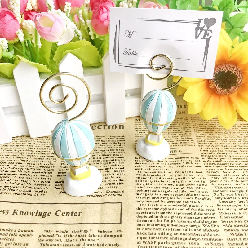 

30PCS Hot Air Balloon Place Card Holder Name Card Holders Wedding Party Table Decoration Favors