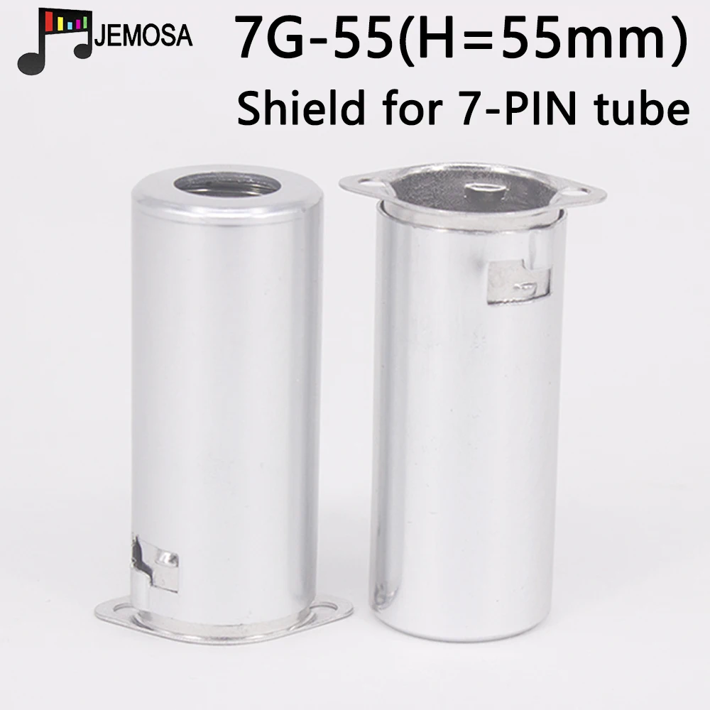 10PCS Full Aluminum Tube Socket Shielding Cover For 6Z4 6AU4 EF94 6BH6 6A2 6K4 6J5 7-Pin Electronic Tube Shield