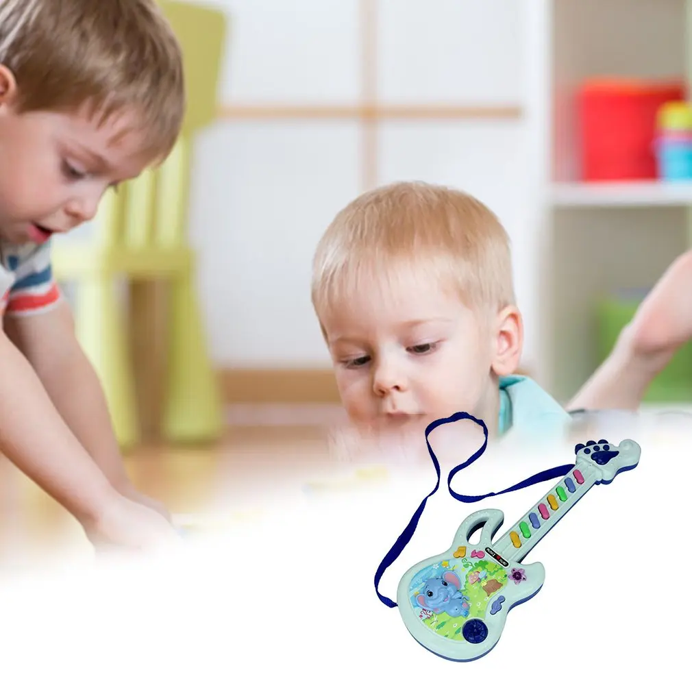Electric Guitar Toy Musical Play Kid Boy Girl Toddler Learning Developmental Electron Toy Education Birthday Gifts Guitar Toy