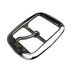 5pcs Stainless Steel Belt Buckle Metal Pin Buckles With Mirror-like For Man 40mm