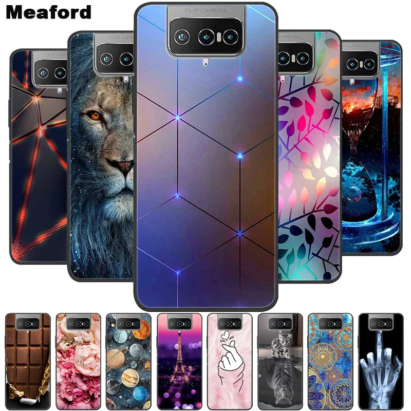 For Asus Zenfone 7 ZS670KS Case Shockproof Soft silicone TPU Back Cover For Asus Zenfone 7 Pro ZS671KS Phone Case I002D 6.67