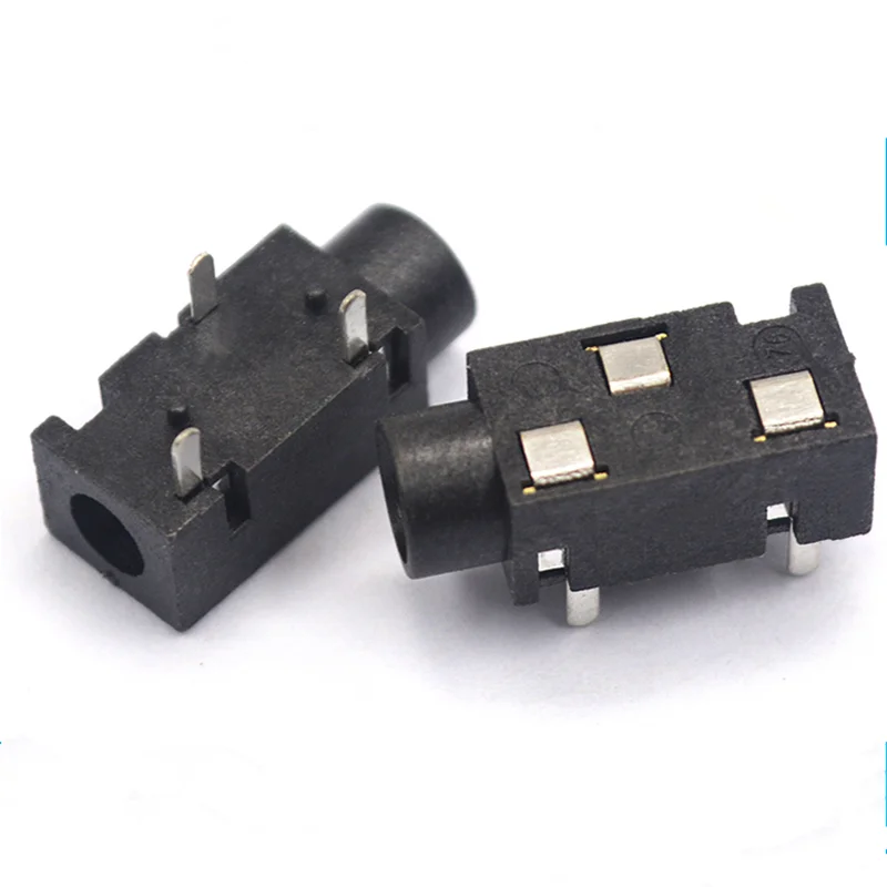 10 Chiếc!!!!!!!!! Pj-320b Tripin Mono Jack Cắm Tai Nghe Tai Nghe SMD/Nhúng