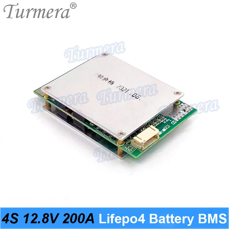 Turmera 4S 12.8V 200A 32650 32700 Lifepo4 Pin BMS Cân Bằng Bảng 12V Không Bị Gián Đoạn Cung Cấp Điện Năng Lượng Mặt Trời hệ Thống Năng Lượng Sử Dụng