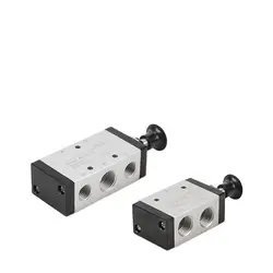Solenoid Valve Pneumatic Manual Hand Pull Valve 3R/4R110/210/310/410-06/08/10/15 Cylinder Control SwItch Push Pull Air Valve