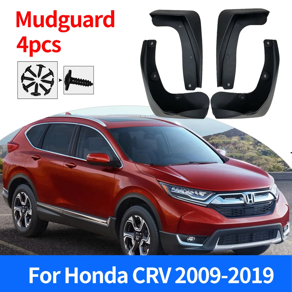 Mud Flaps For Honda CR-V CRV 2009 to 2019 Front Rear Mudflaps Set Splash Mudguards Guard Fender Car Protector Accessories