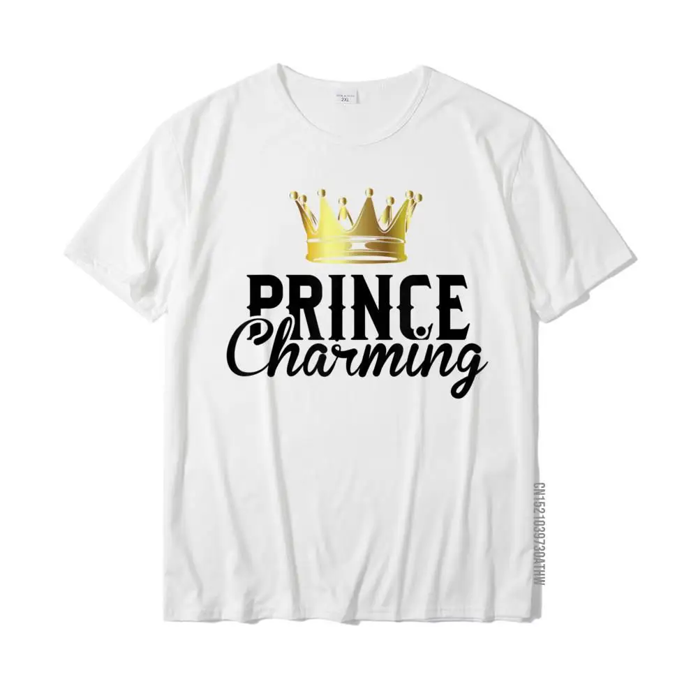 Prince Charming Funny Fairy Tale Halloween Lazy Costume T-Shirt Printed Student Top T-Shirts Hip Hop Cotton Tops & Tees Hip Hop