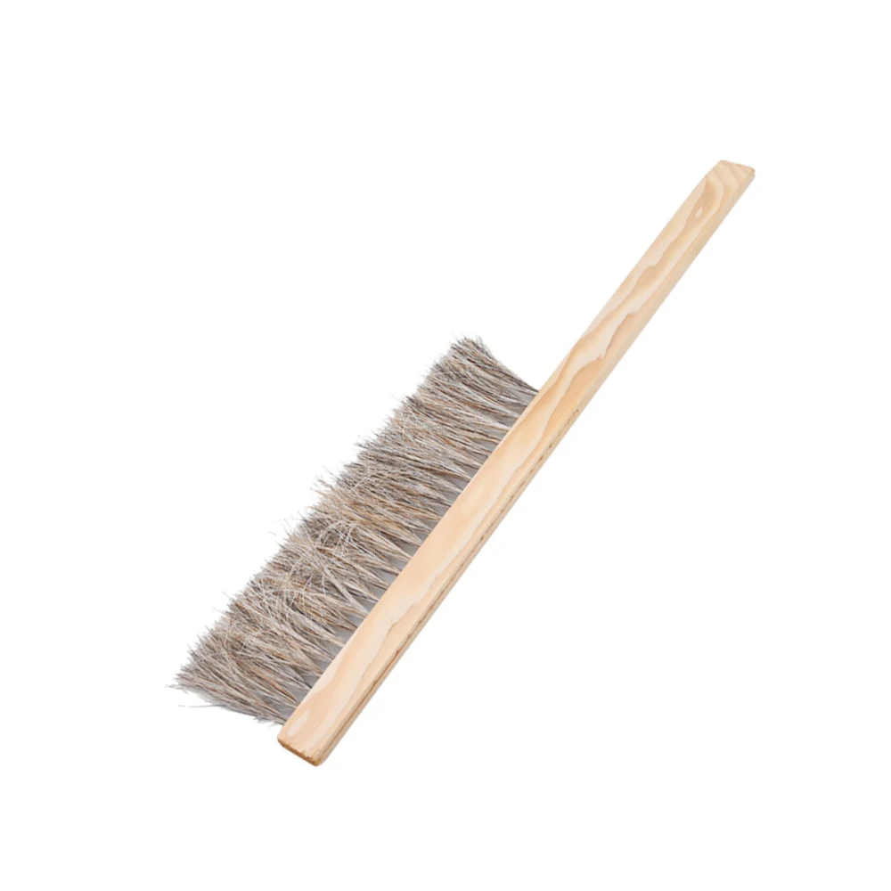 Beekeeping Two Rows Horsetail Hair Beehive Cleaning Brush Wood Bee Sweep Brush Tool Beekeeper Equipment Good Helper