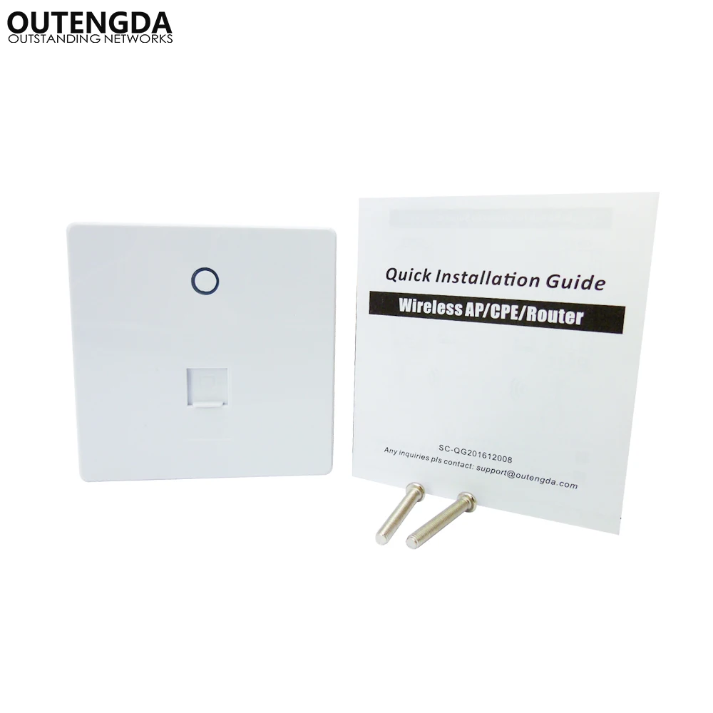 Enrutador Wifi de pared 802.11AC de 750Mbps, punto de acceso inalámbrico para interiores, alimentación por Ethernet(802.3af PoE in) con salida de datos LAN