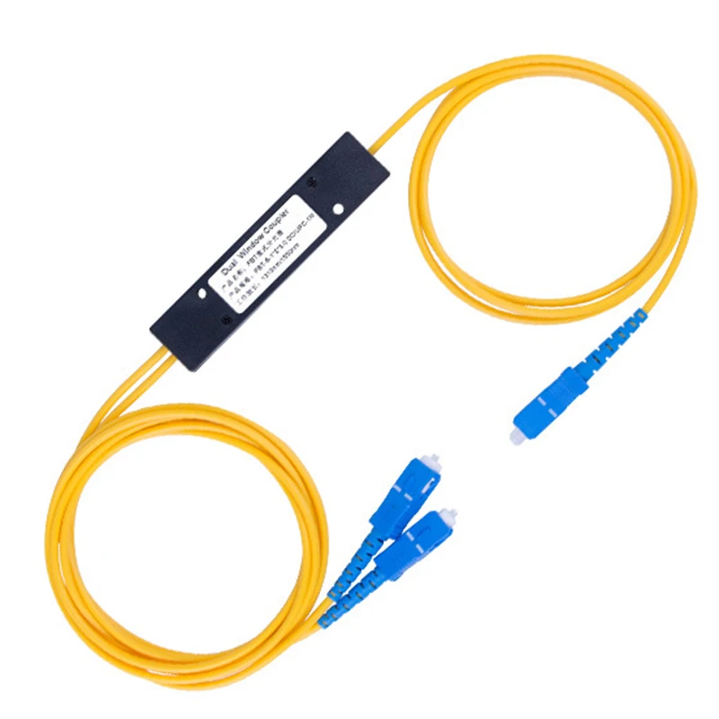 Ftth SC UPC 1X2 Plc Singlemode Fiber Optical Splitter Fbt Optical Coupler distribute the fiber network signal evenly