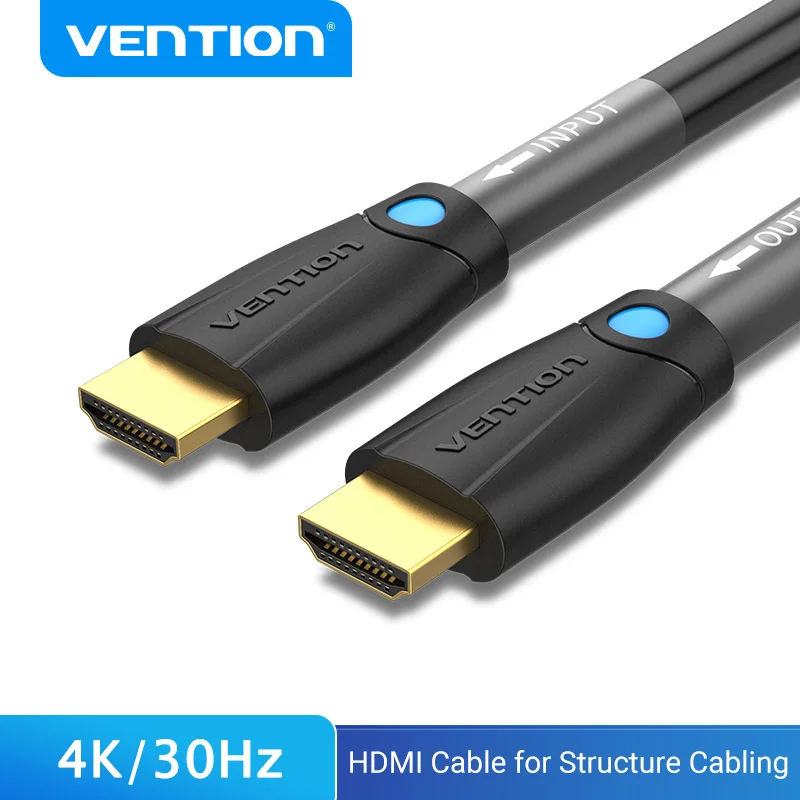 Vention kabel HDMI 4K/30Hz kabel HDMI do kabli konstrukcyjnych linia inżynieryjna do projektora PS3/4 HDTV 10m/12m/15m kabel HDMI 2.0