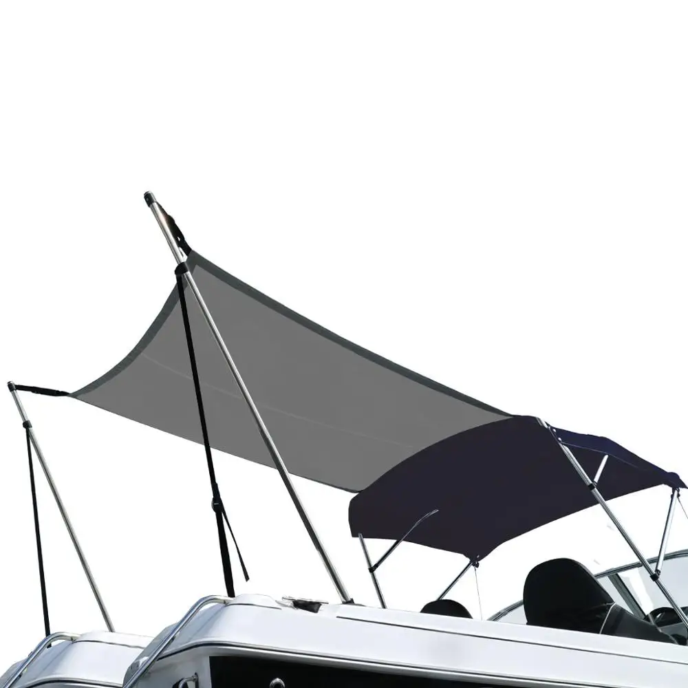 Marine Boat Bimini Top Extension Sun Shade Kit Black Blue Grey MA 046