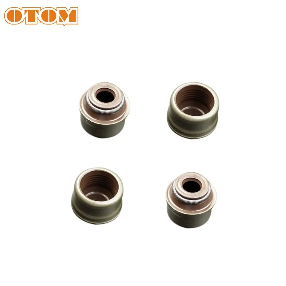 OTOM Motorcycle Valve Oil Seals 4 Pcs For ZONGSHEN ZS177MM NC250 250cc KAYO T6 K6 BSE J5 RX3 ZS250GY-3 4 Valves Parts