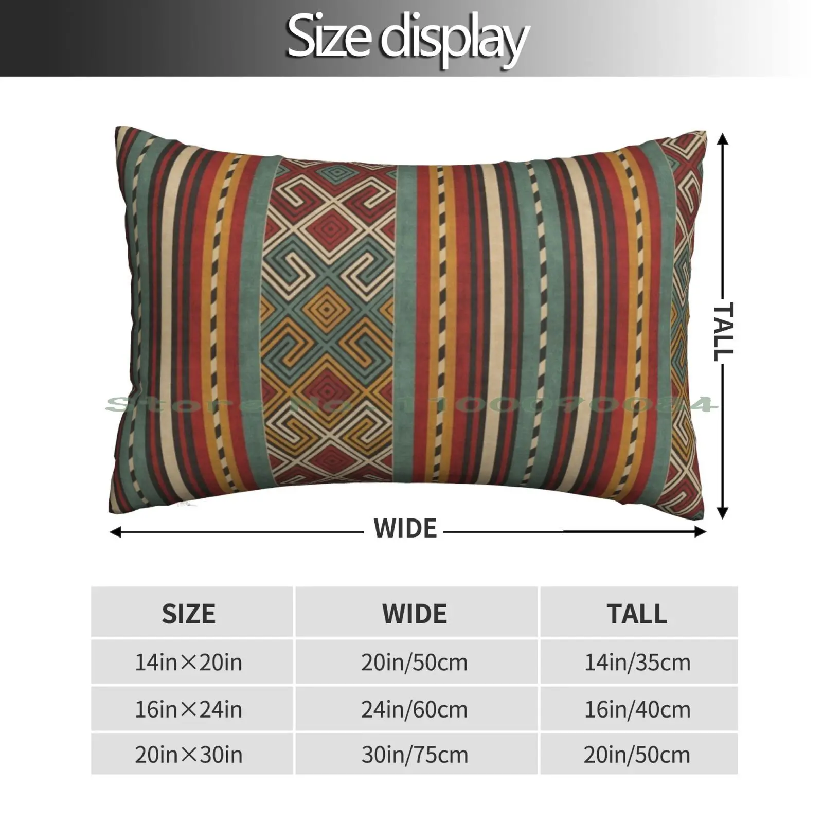 Kilim In Teal , Mustard And Red Pillow Case 20x30 50*75 Sofa Bedroom Supermoto Supermotard Motocross Moto Cross Supercross