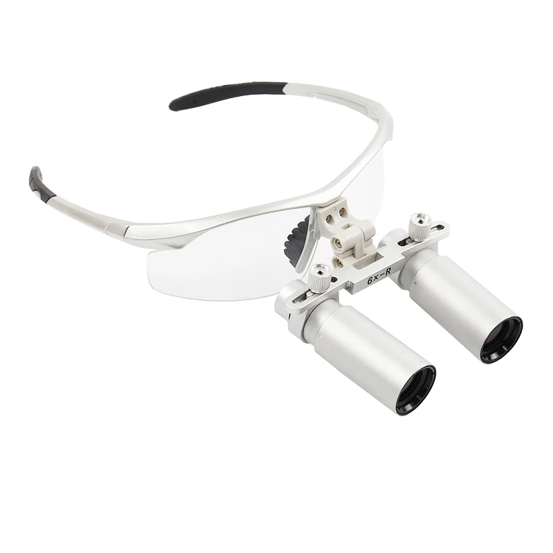 Dental Loupes 6X Dental Binocular Magnifier Dental Magnifying Glass Surgical Loupes for Microsurgery Medical Binoculars Loupes