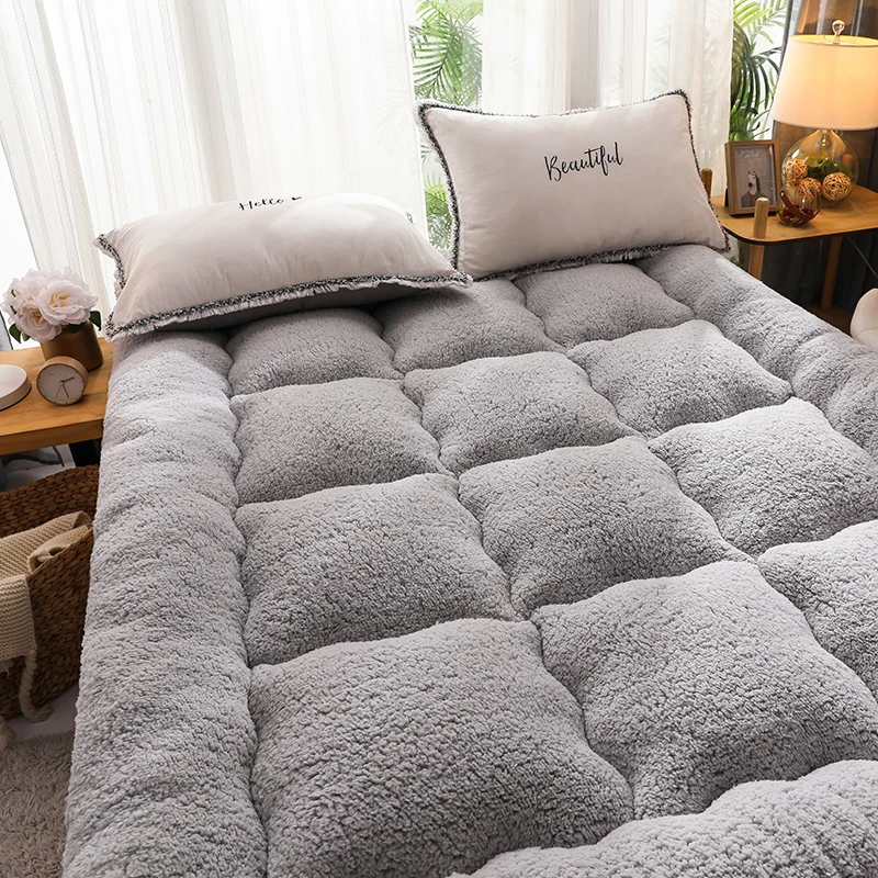 Winter warm thick mattress upholstery high quality household pad quilt tatami floor mattress lamb cashmere mat