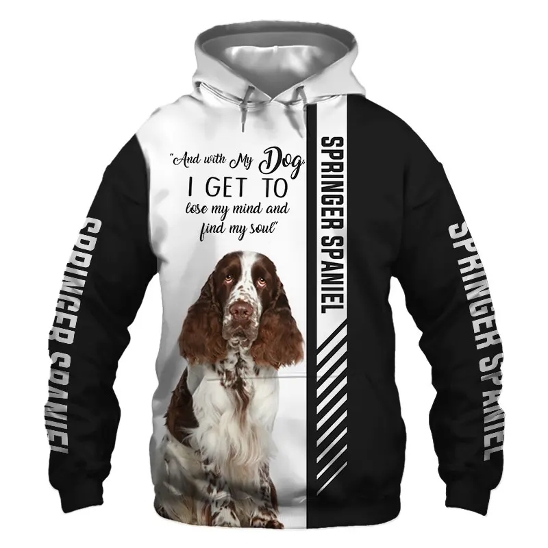 

Куртка Springer Spaniel с 3D-принтом на английском языке, Мужская/Женская толстовка в стиле Харадзюку, Повседневная Уличная одежда унисекс, свитшот, пуловер, толстовки KW01