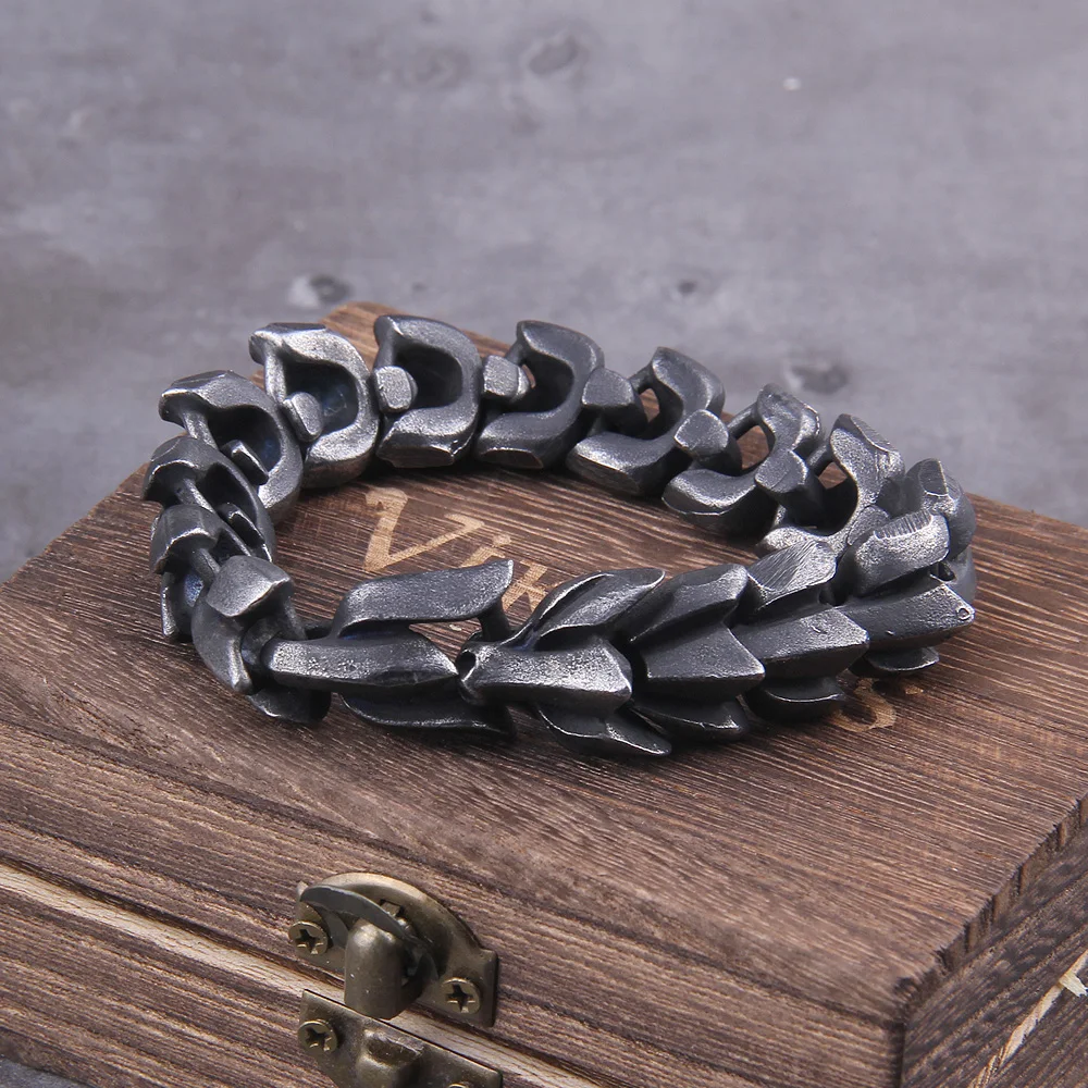Viking Ouroboros Vintage Punk Armband Voor Mannen Roestvrij Staal Mode Sieraden Hippop Street Culture
