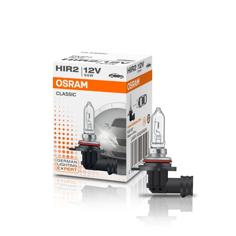 OSRAM 할로겐 램프, H7, H4, H3, H1, HIR2, 12V, 55W 표준 백색 조명, 오리지널 헤드라이트, 자동 안개 전구, 자동차 전구, OEM 품질 (1 개)