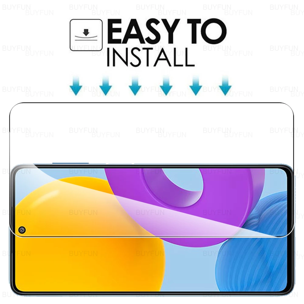 4PCS 9H Tempered Glass For Samsung Galaxy M52 5G 6.7" Screen Protector For Samsung M52 5G Samsun M52 M 52 Protective Film Cover