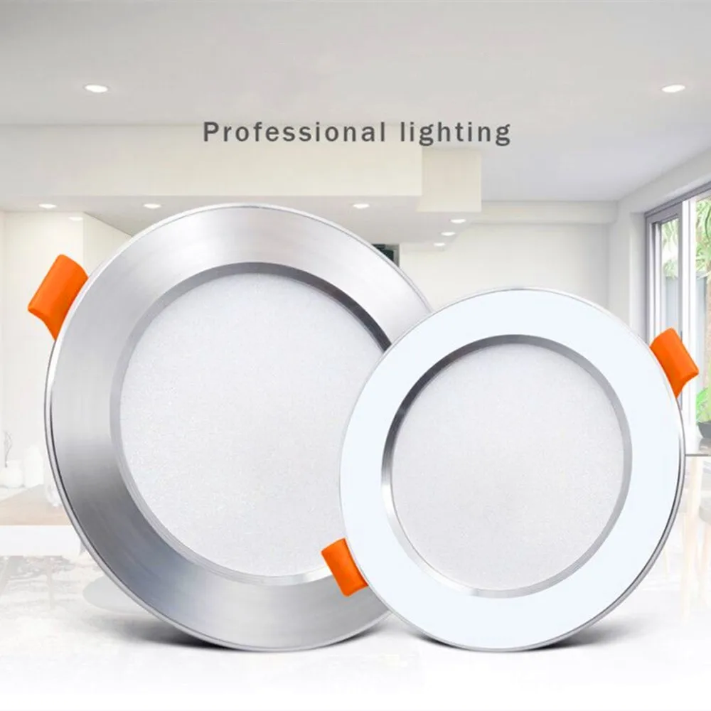 Ultra Thin Downlight led Aluminum Recessed Led Downlight 3W 5W 7W 12W AC220V Led Ceiling Lamp Spot Led Lights for home lighting