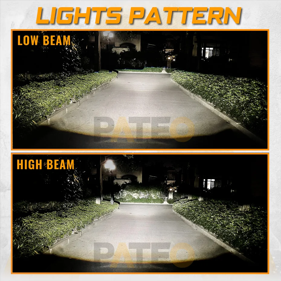 PATEO 3 inch Bi-LED Projector Lenses For Headlights H4 H7 H1 H11 9005 9006 Car Lamp Fit For Hella G3 G5 Bracket Car Retrofit DIY