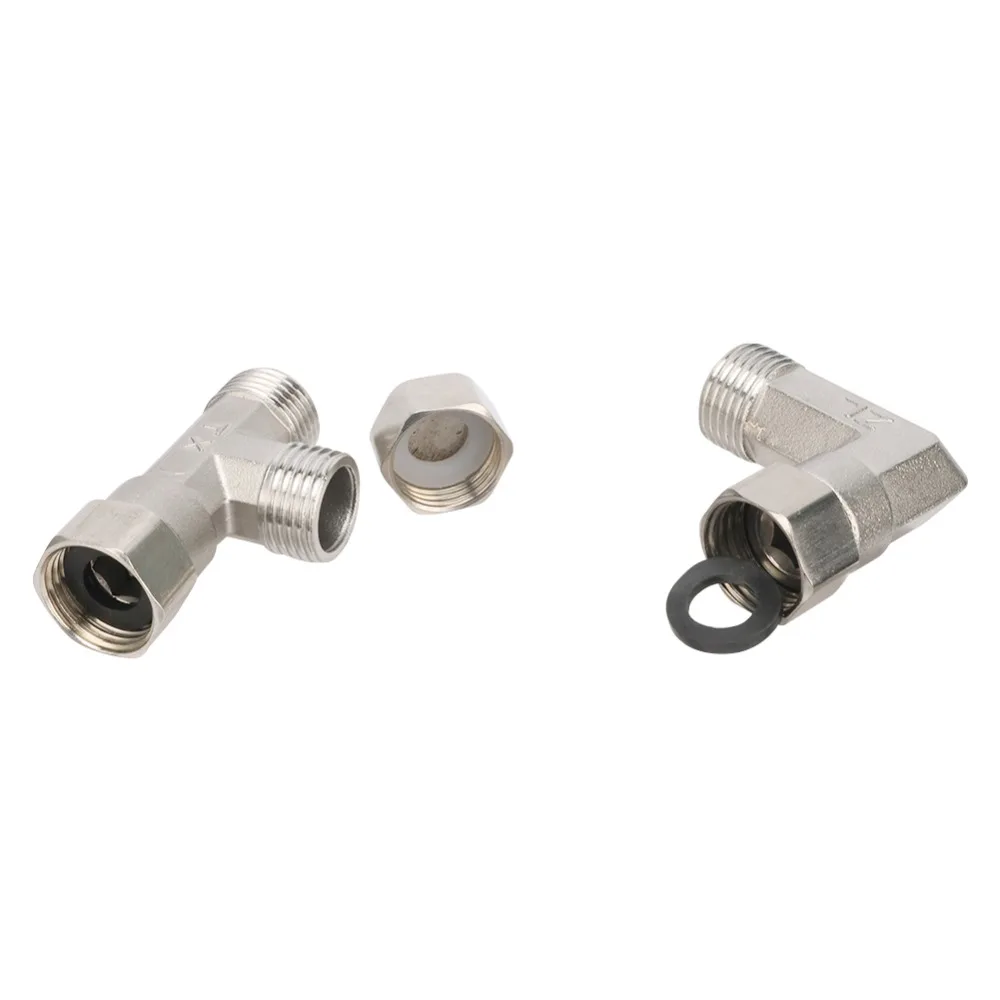 1/2" BSP Male/Female Thread Stainless Steel Tee/ Elbow/Straight/ /Plug Connector Water Coupler Plumbing Fitting Reducing Adapter