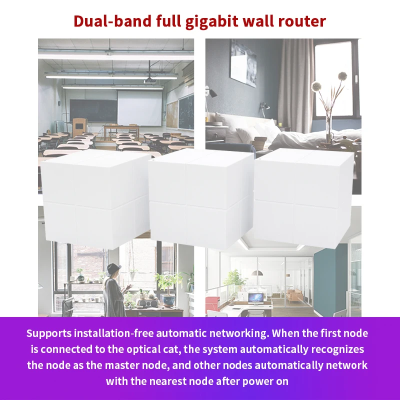 Nova GW6 Mesh WiFi Router Gesamte Hause Gigabit System Roteador mit AC1200 2,4G/5,0 GHz WiFi Wireless Repeater, APP Remote Verwalten