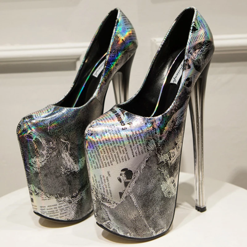 Fashion Pumps Women Shoes Custom Catwalk 22CM Thin High Heels Shoes Woman Nightclub Sexy Ladies Shoes Large Size 34-43  WSH3521