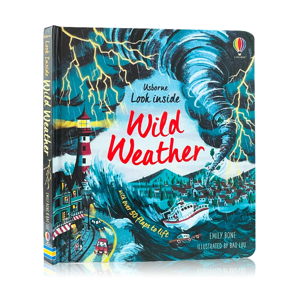 Usborne Books Look Inside Wild Weather  English Cardboard Story Book for Kids Learning Toys Reading Activity Bedtime Book  4-6y