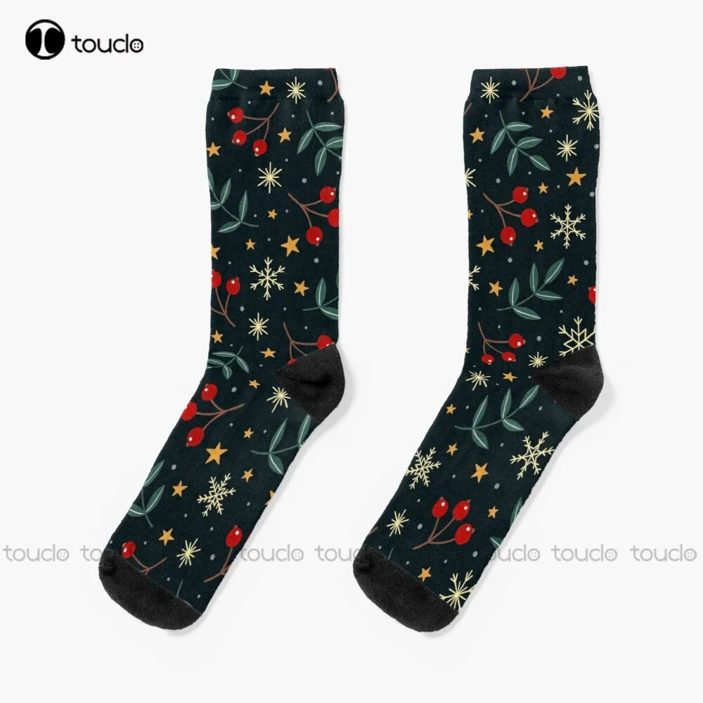 

Winter Magic Socks Men'S Athletic Socks Personalized Custom Unisex Adult Teen Youth Socks 360° Digital Print Christmas Gift