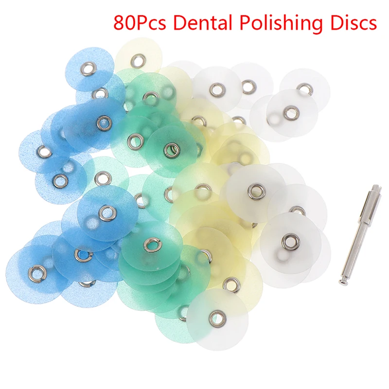 

80Pcs Finishing Dental Polishing Strips Mandrel Set Resin Filling Material Dentist Tools Dental Supplies Dental Discs