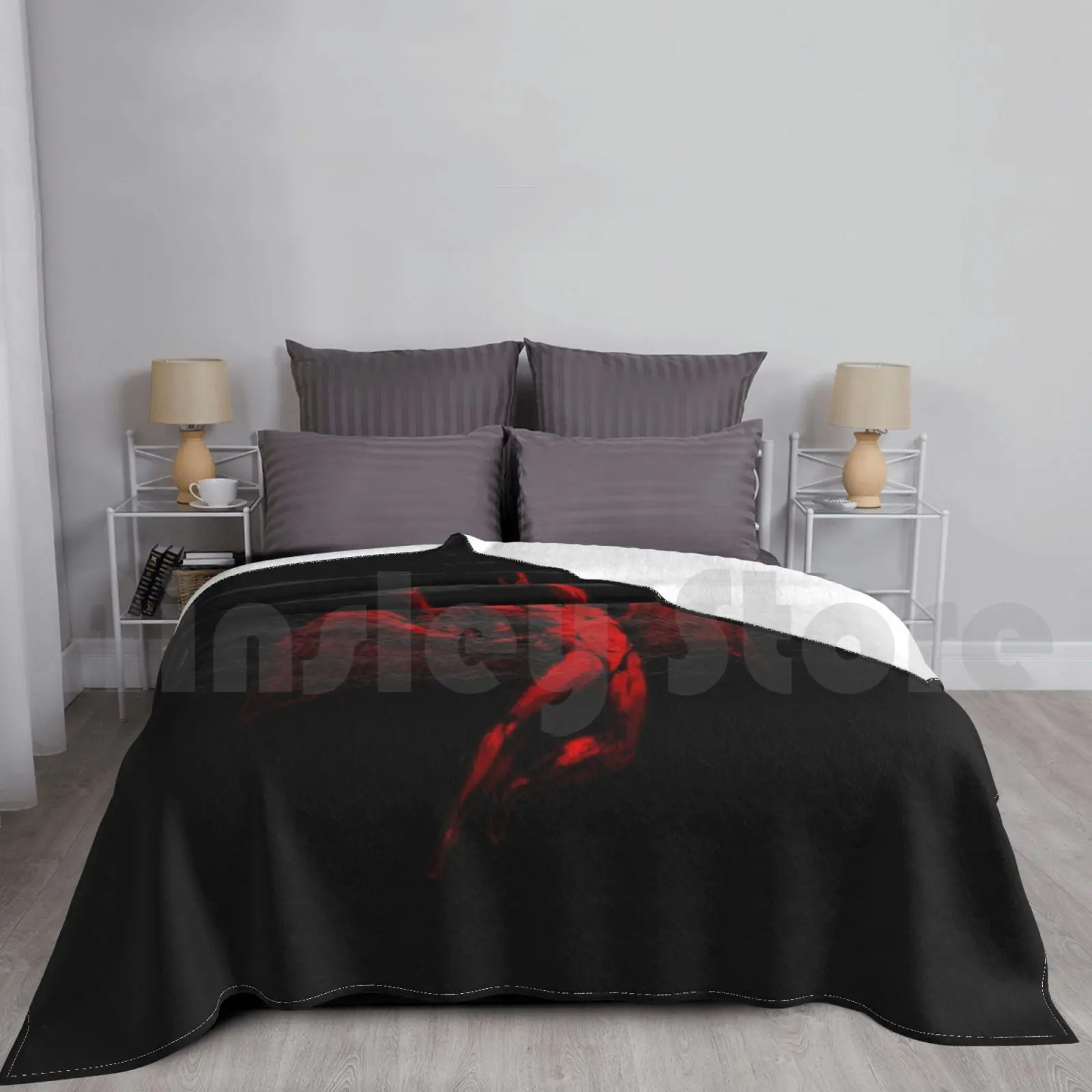 Metal Icarus Red Blanket Fashion Custom Trending Stuff Cool Jimmy Logo Symbol Band Music Metal Original Popular