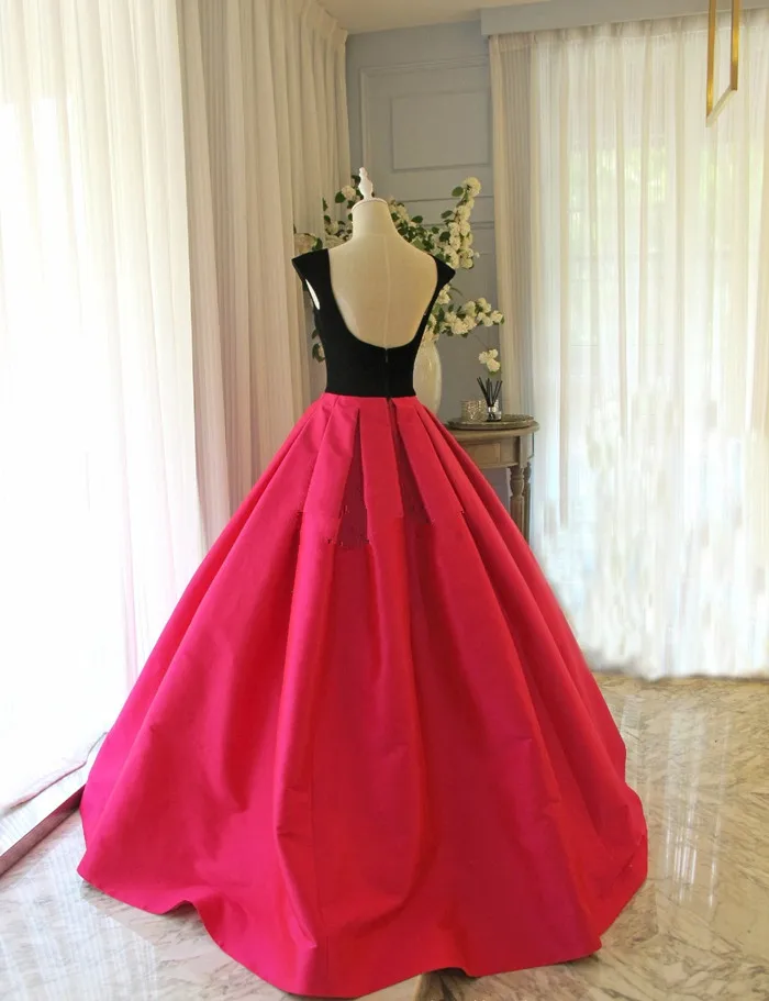 Vestido de noiva romântico, vermelho, rosa, festa de casamento, vestido longo, baile, costas nuas, robe de festa, vestido de noiva