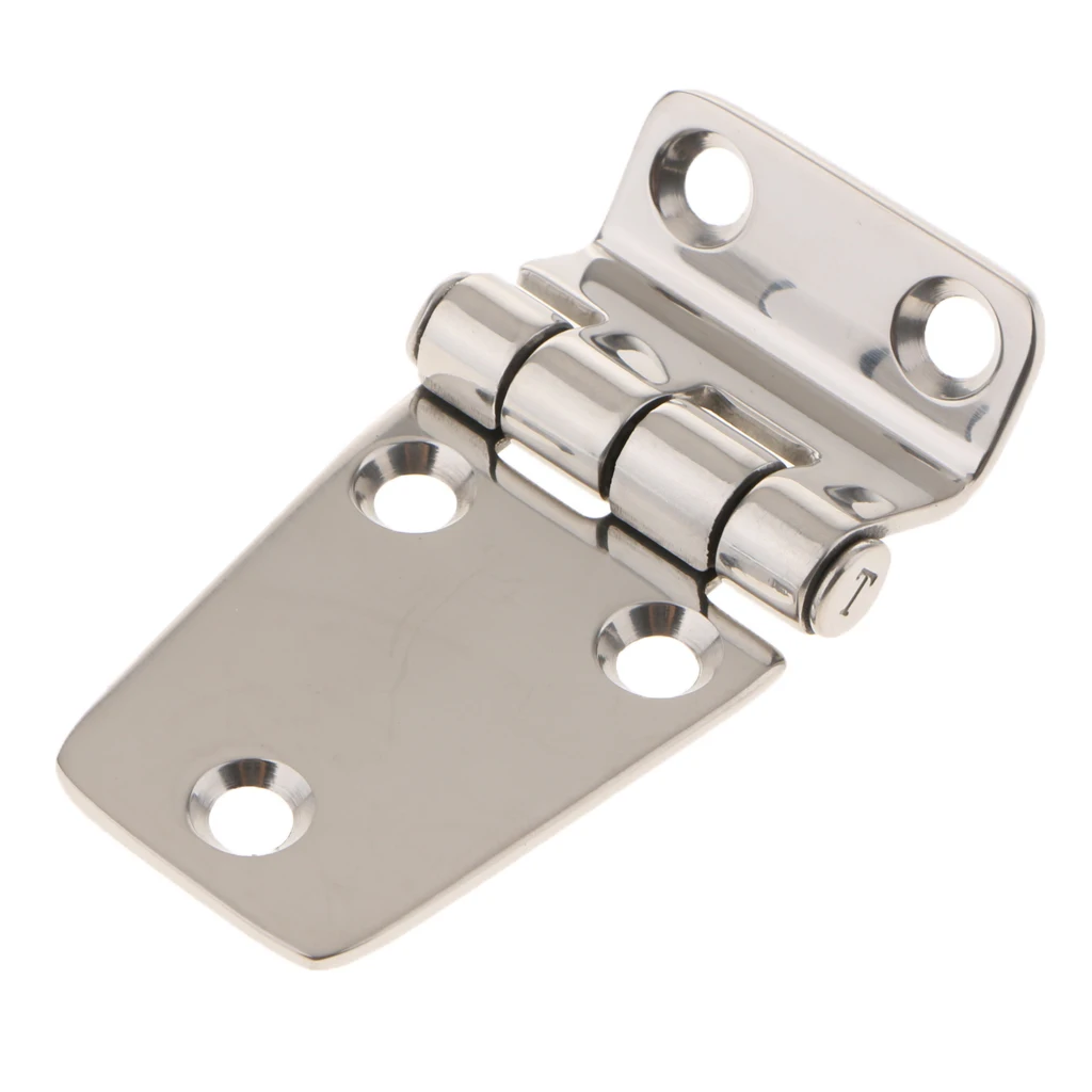 Boat Door Hinge Marine 304 Stainless Steel Hinge Short Side Cabinet RV Yacht Marine Hardware Horsebox 75x40mm Boat Accessories