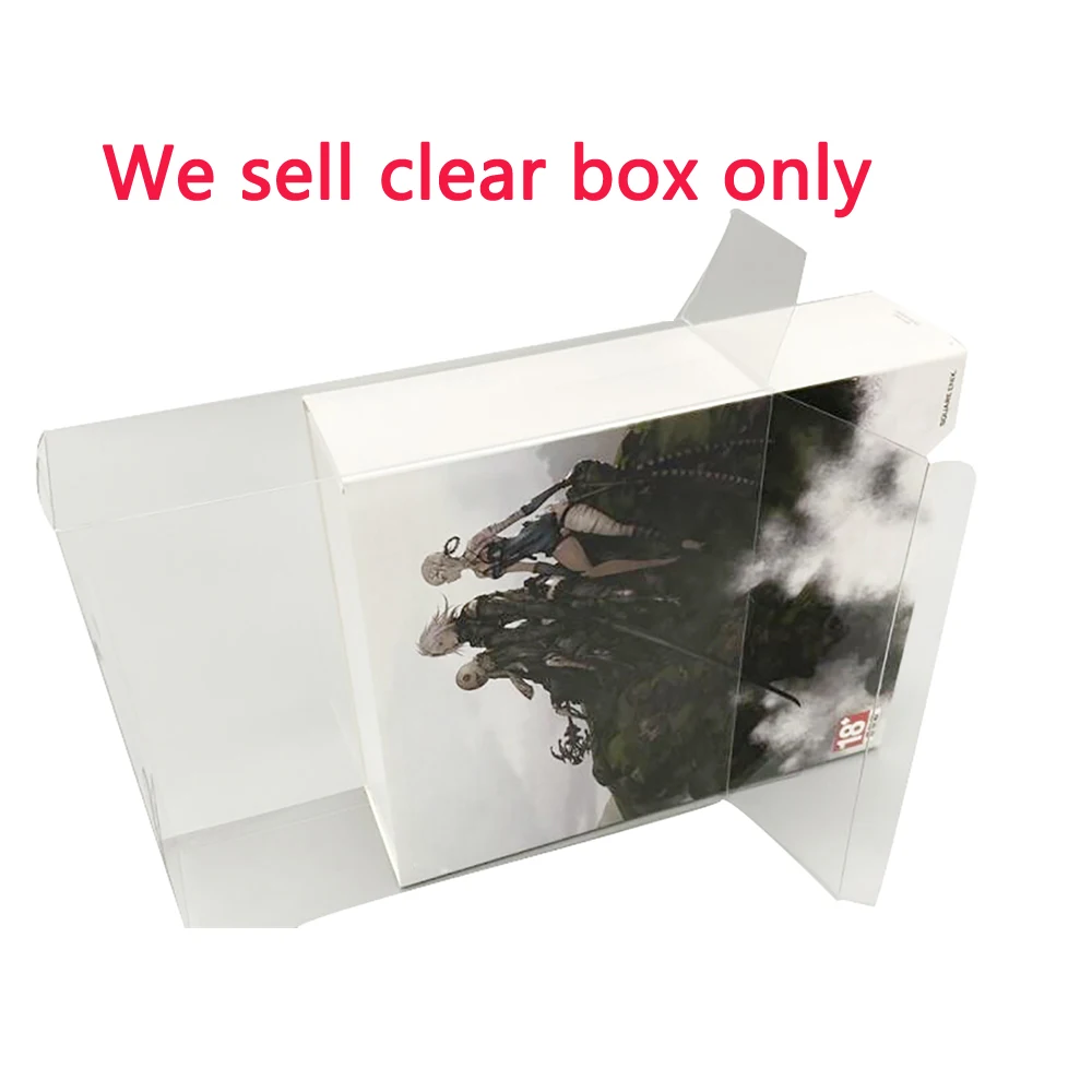 

Clear transparent box cover For PS4 game For NieR Replicant Collector's Edition collection display storage PET protect