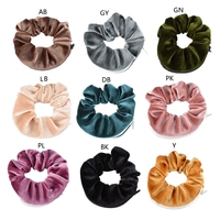 Novelty Hair Scrunchies with Zipper Storage Place Hair Elastics Ties Ropes Soft Velvet Ponytail Holders for Children