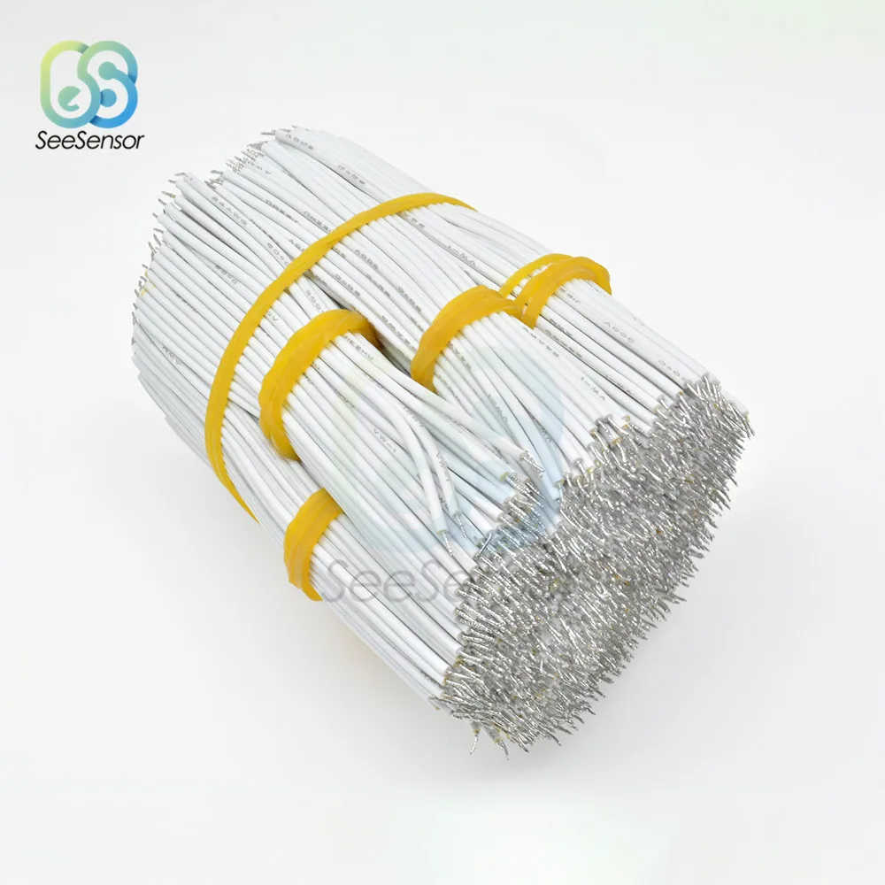 100 шт./лот 24AWG 8 см Луженая макетная плата PCB припой кабель Fly Jumper Wire оловянные провода 1007-24AWG соединительный провод